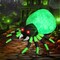 8FT Halloween Inflatable Green light up Spider with LED light